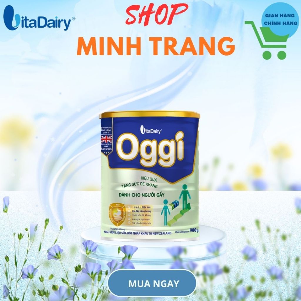 Oggi người gầy, sản phẩm cho người biến ăn, kém hấp thu, hổ trợ lên cân Vitadairy.