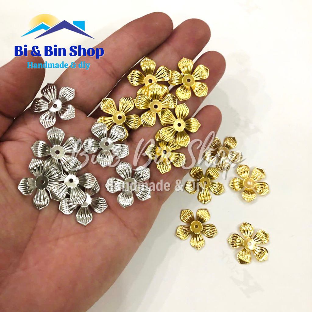 10 Phiến Hoa Đào 5 Cánh Nhọn Làm Trâm Cài Tóc, Phụ Kiện Trang Sức Cổ Trang  - PKTR120