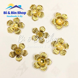 10 Phiến Hoa Đào 5 Cánh Nhọn Làm Trâm Cài Tóc, Phụ Kiện Trang Sức Cổ Trang  - PKTR120