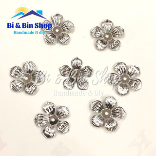 10 Phiến Hoa Đào 5 Cánh Nhọn Làm Trâm Cài Tóc, Phụ Kiện Trang Sức Cổ Trang  - PKTR120
