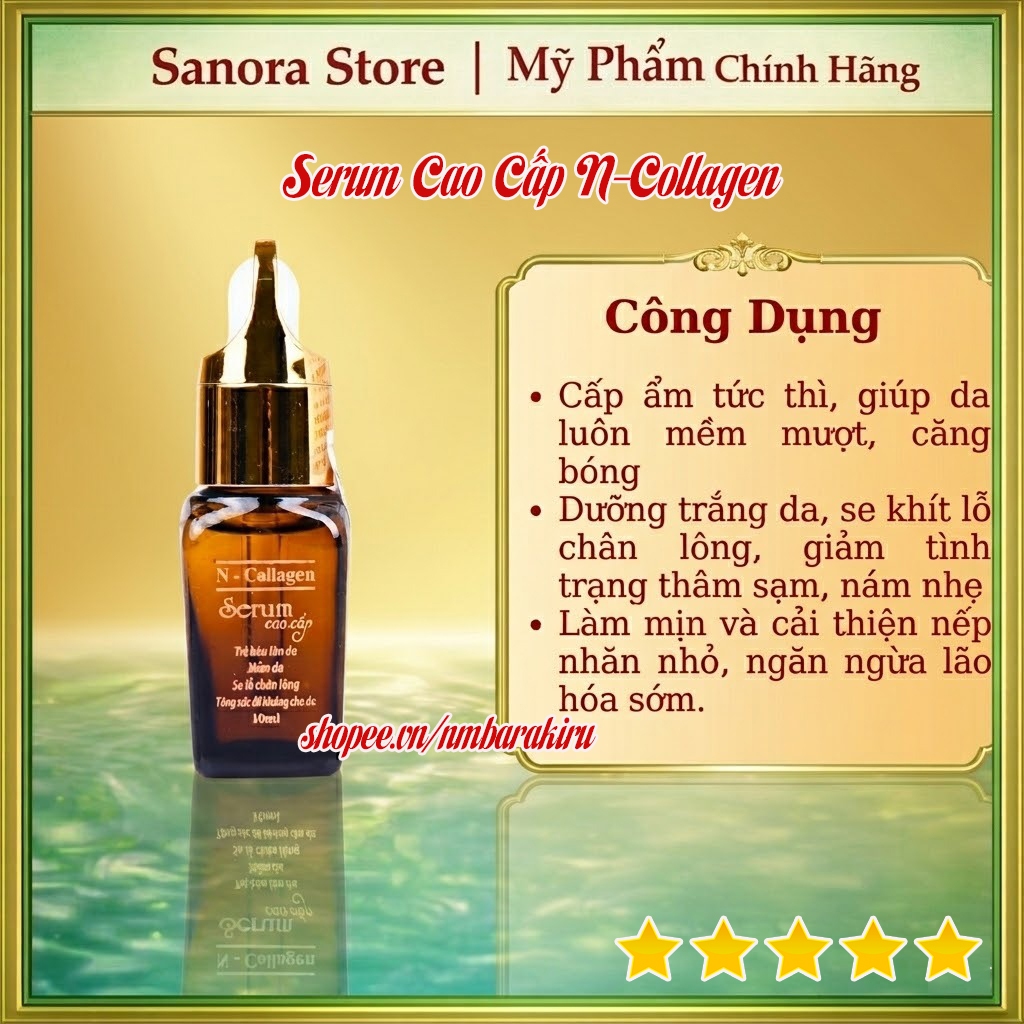 Serum Cao Cấp COLLAGEN chính hãng N'Collagen dưỡng trắng da ngăn ngừa mụn mờ thâm Hàng Chuẩn