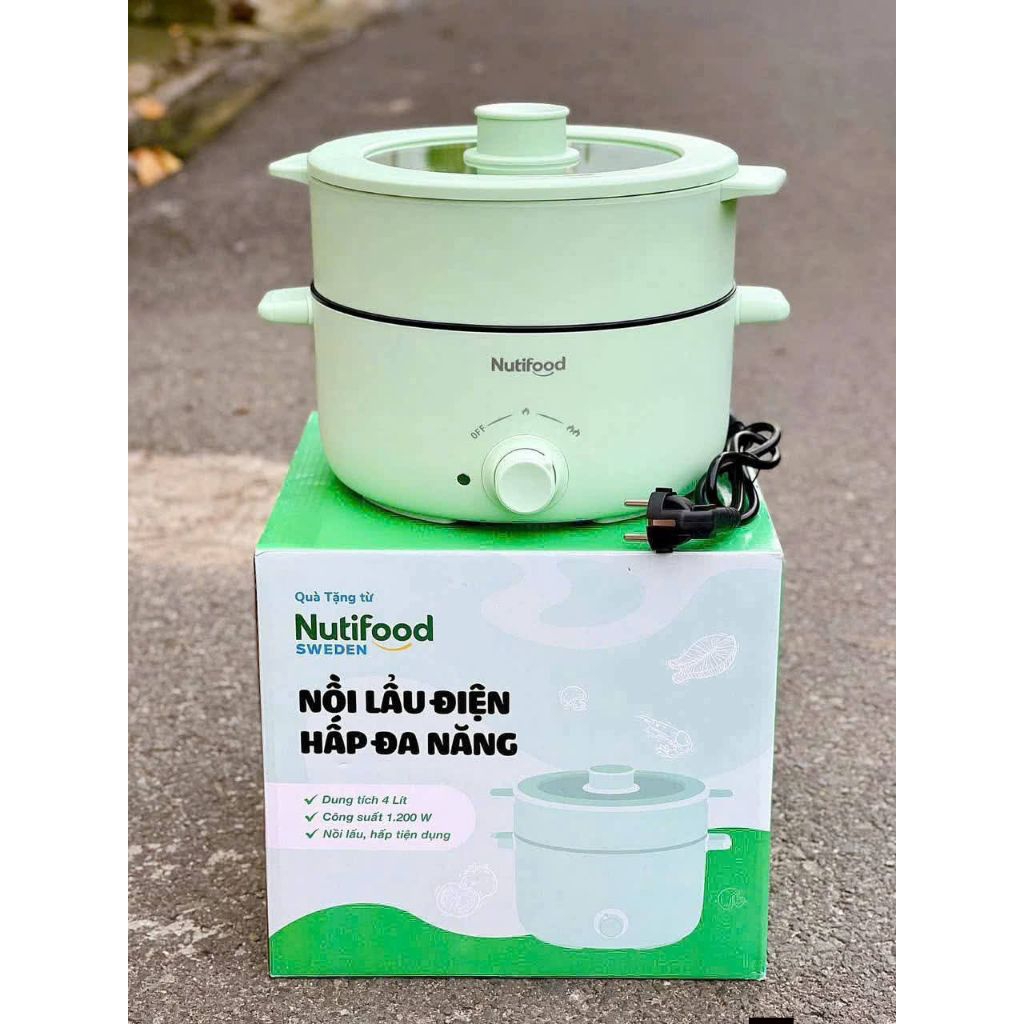 Nồi lẩu đa năng có xửng hấp 5lít