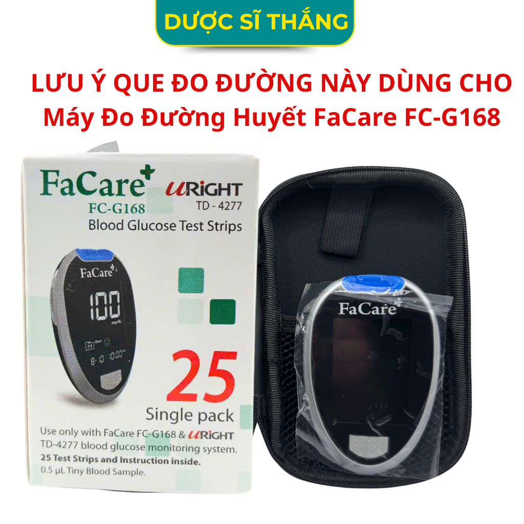 Que thử đường huyết FaCare FC - G168 Date 6/2027