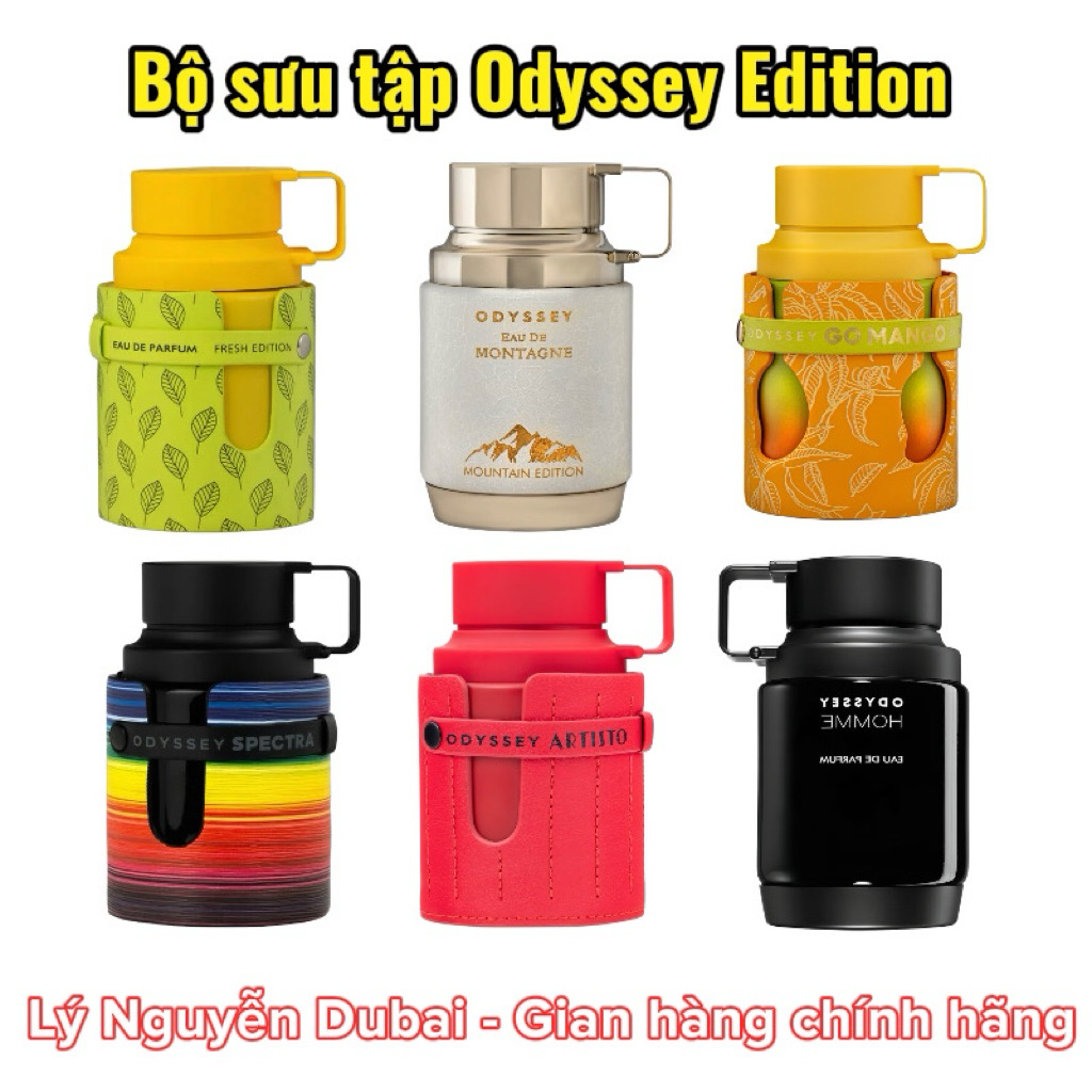 [Mẫu thử 10ml nhỏ chính hãng] Bộ sưu tập Nước hoa Odyssey Limoni,Odyssey Montagne,Odyssey Go Mango..