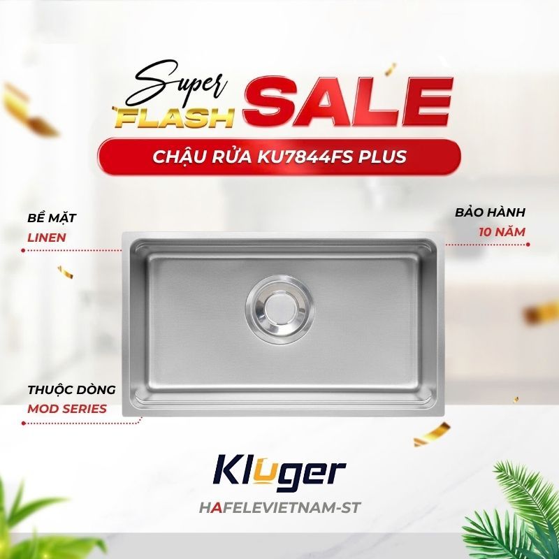 Chậu rửa chén Kluger KU7844FS Plus – Sự Kết Hợp Giữa Thẩm Mỹ Và Công Năng