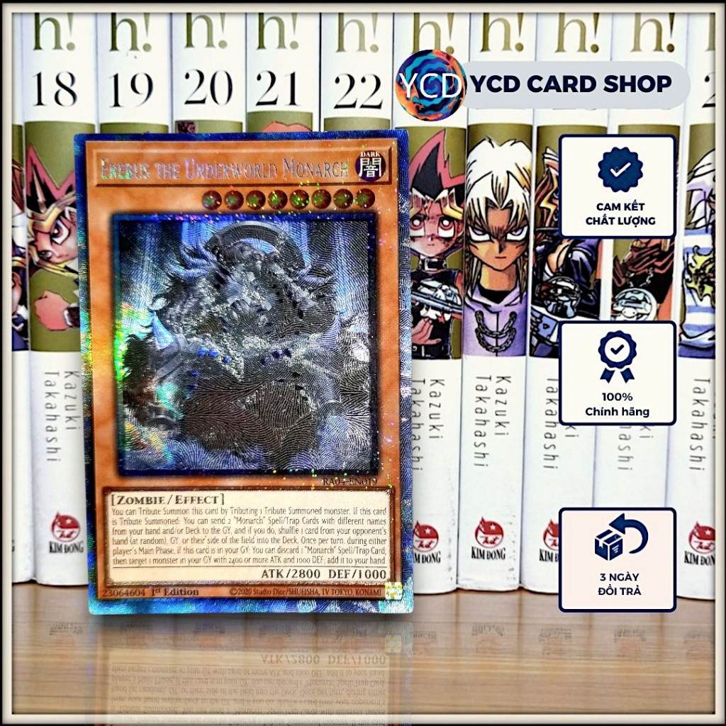 [YCDcardgame] Thẻ bài yugioh chính hãng Erebus the Underworld Monarch – Prismatic Collector Rare