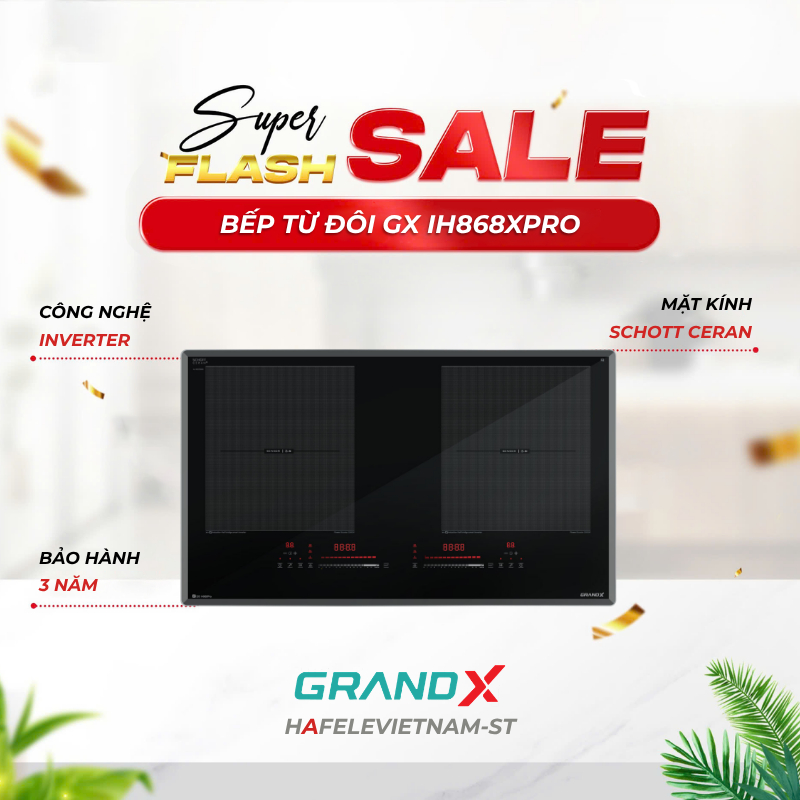Bếp Từ Grandx GX IH868Pro/GX IH868XPro – Sang Trọng Cho Bếp Hiện Đại