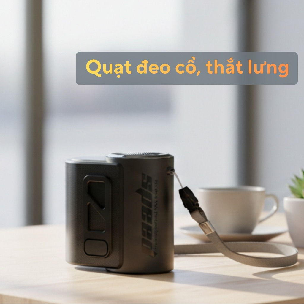 [YF10 Xanh] Quạt Đeo Thắt Lưng Đeo Cổ 10000mAh Dùng Từ 5 Giờ đến 30 Giờ – Thể Thao Ngoài Trời | BigBuy360 - bigbuy360.vn