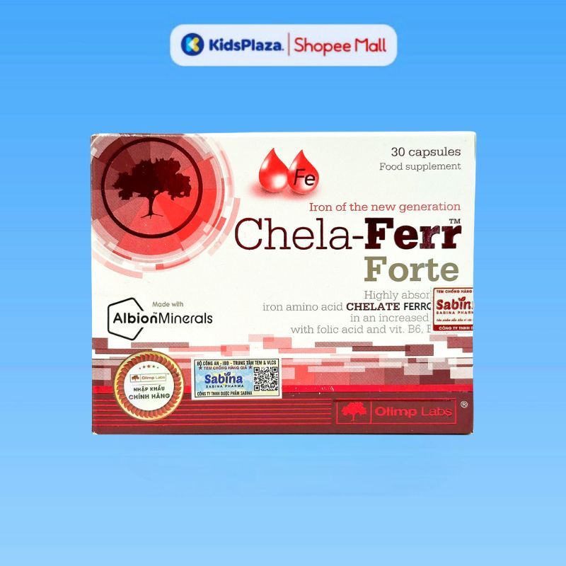Viên uống Chela-Ferr Forte bổ sung sắt cho bà bầu 30 viên - KidsPlaza