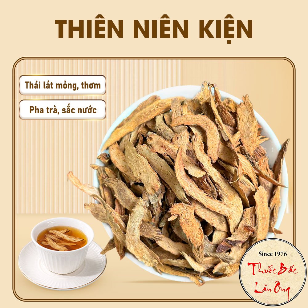 Thiên niên kiện 100g, thái lát mỏng, khô, thơm - Lãn Ông