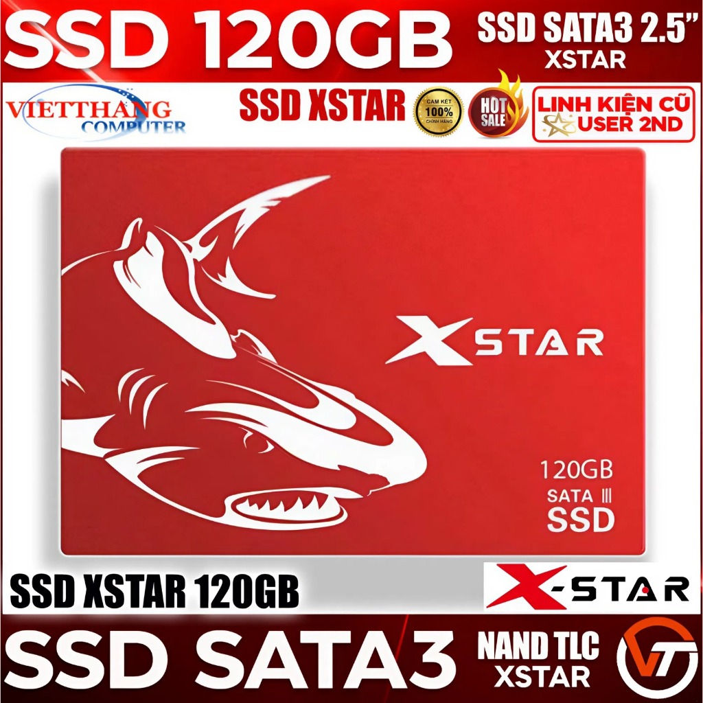Ổ cứng SSD Xstar 120GB 2.5-Inch SATA 3 Sức khoẻ Good 100% đã qua sử dụng còn đẹp ( Cũ - 2nd )