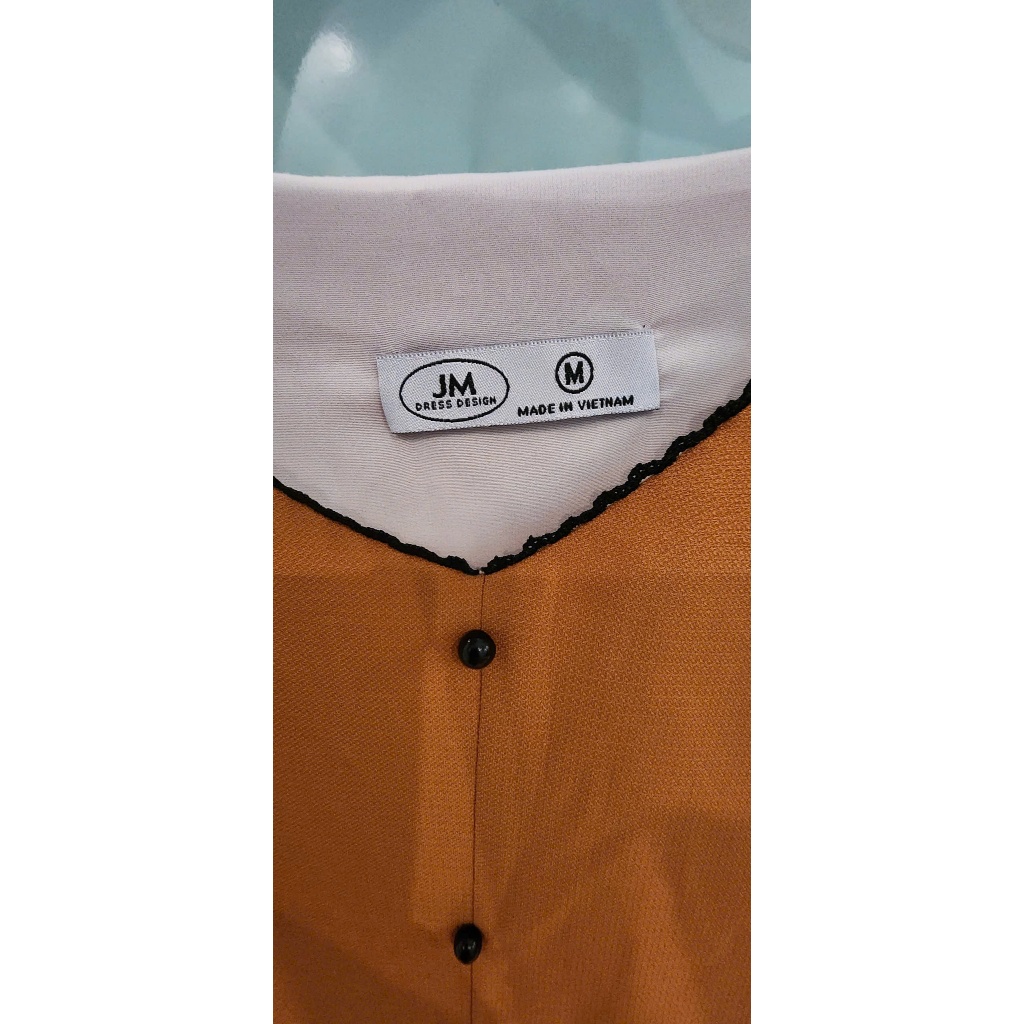 [THANH LÝ] Váy JM Dress Design - Màu Cam Đất phối Layer cực sang
