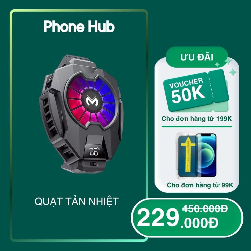 Quạt tản nhiệt điện thoại sò lạnh  DL05 / DL06 / DL07 / FL01/ FL05 / FL06 / FL07 chơi game mobile