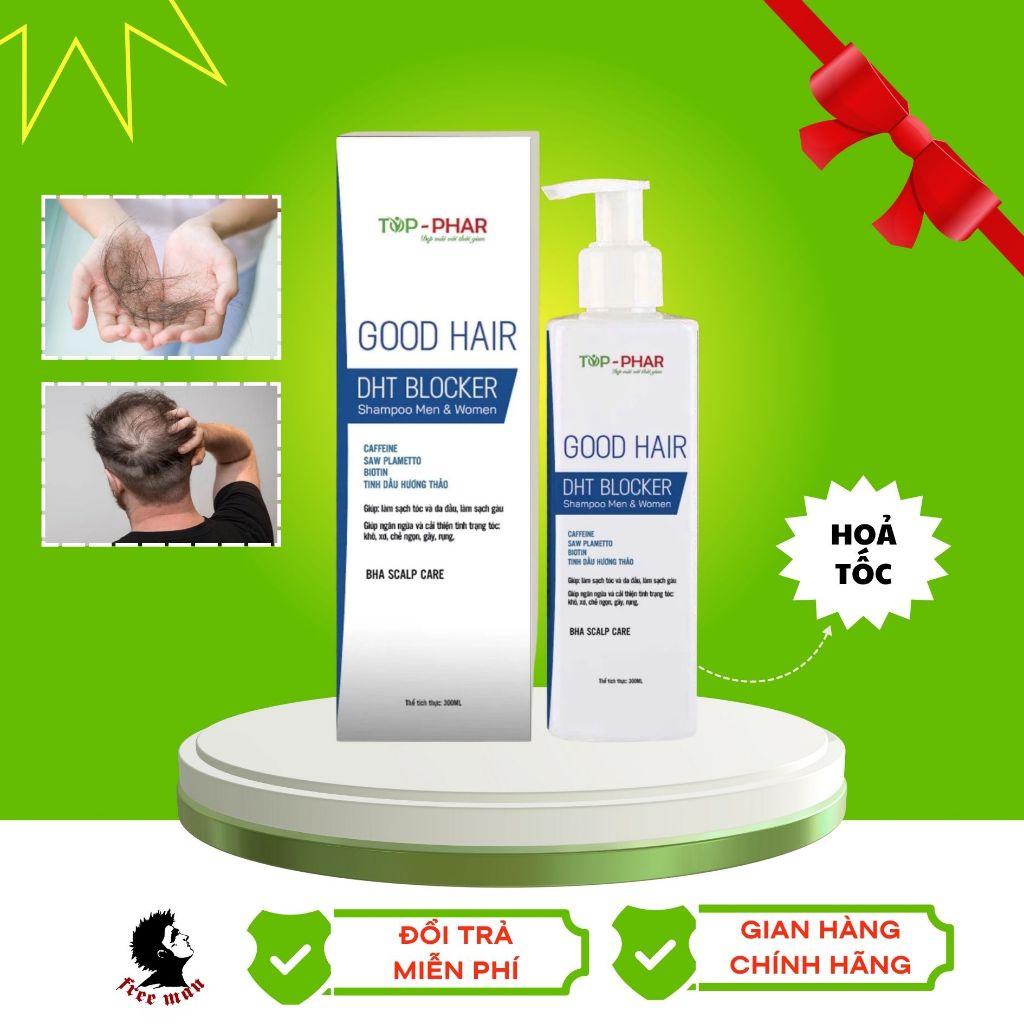 Dầu gội DHT Blocker giảm rụng tóc và kích thích Tóc mọc - Dầu Gội Organic Biotin Chai Lớn 250ML