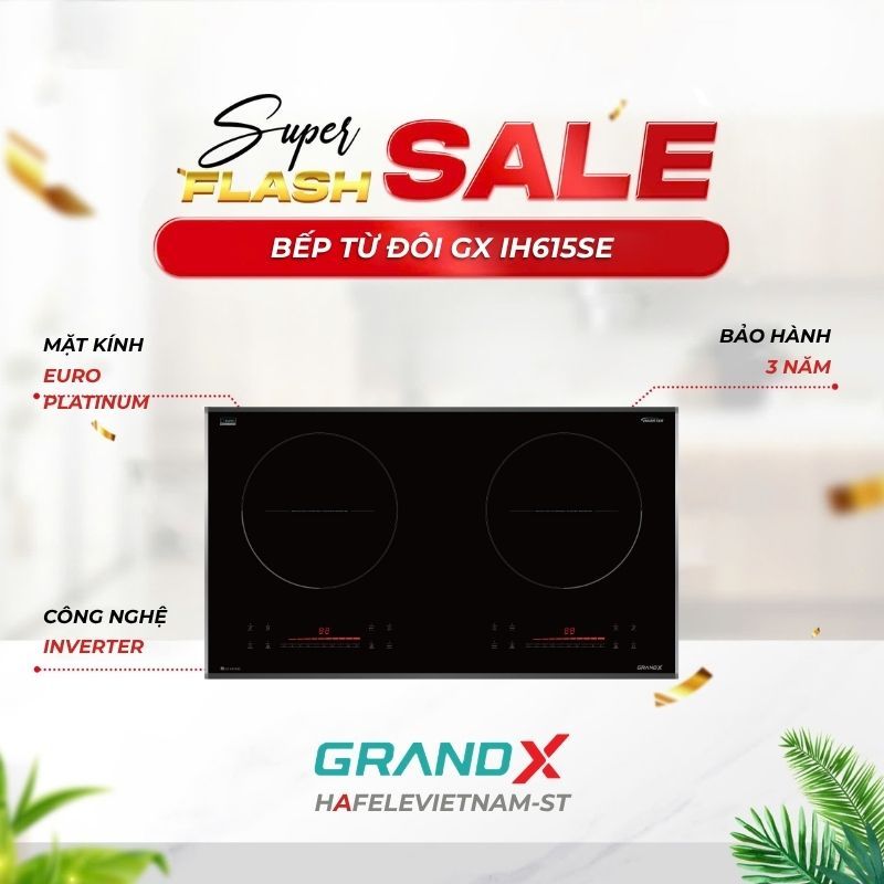Bếp từ GrandX GX IH615SE — Nấu Ăn Nhanh, Không Khói