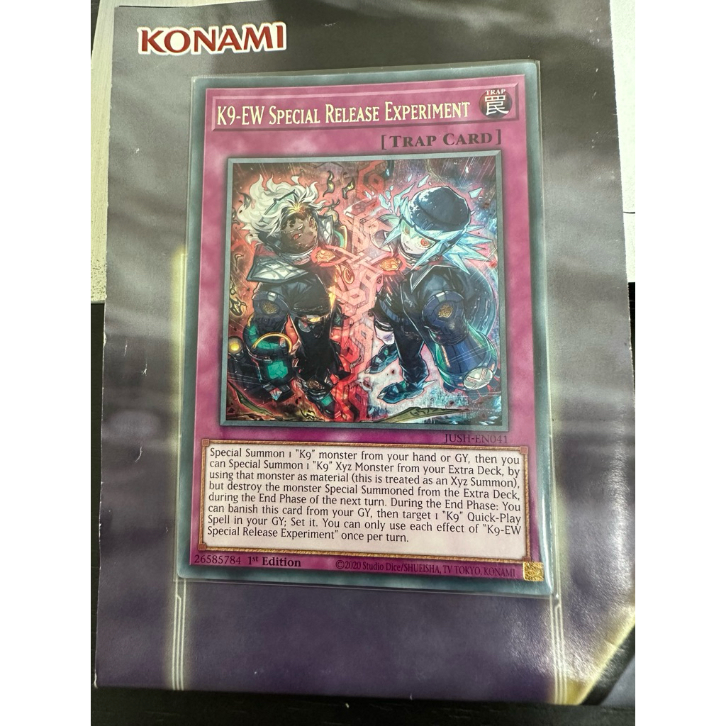 Thẻ bài Yugioh K9-EW Special Release Experiment (Real Card)