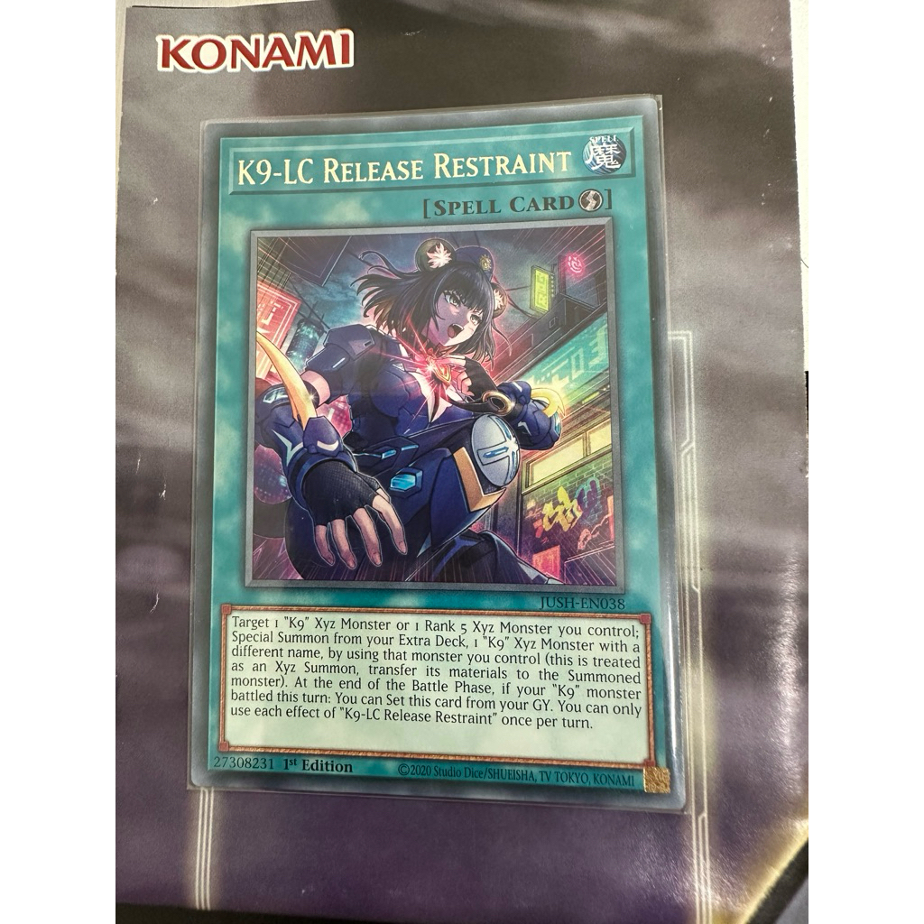 Thẻ bài Yugioh K9-LC Release Retraint (Real Card)
