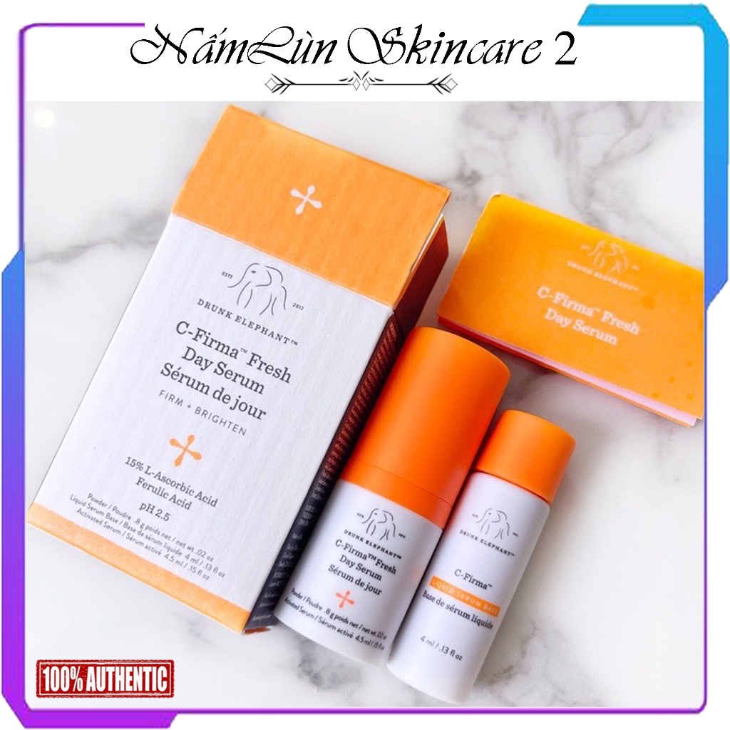 Vitamin C Drunk Elephant Tinh Chất làm Sáng Và Chống Oxy Hóa C Firma Và C Luma Mini 5ml