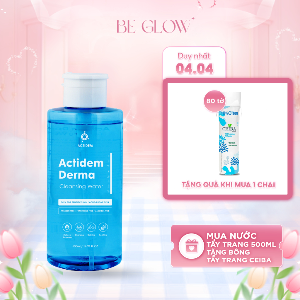 Nước Tẩy Trang Actidem Derma Cleansing Water 500ml - Be Glow Beauty