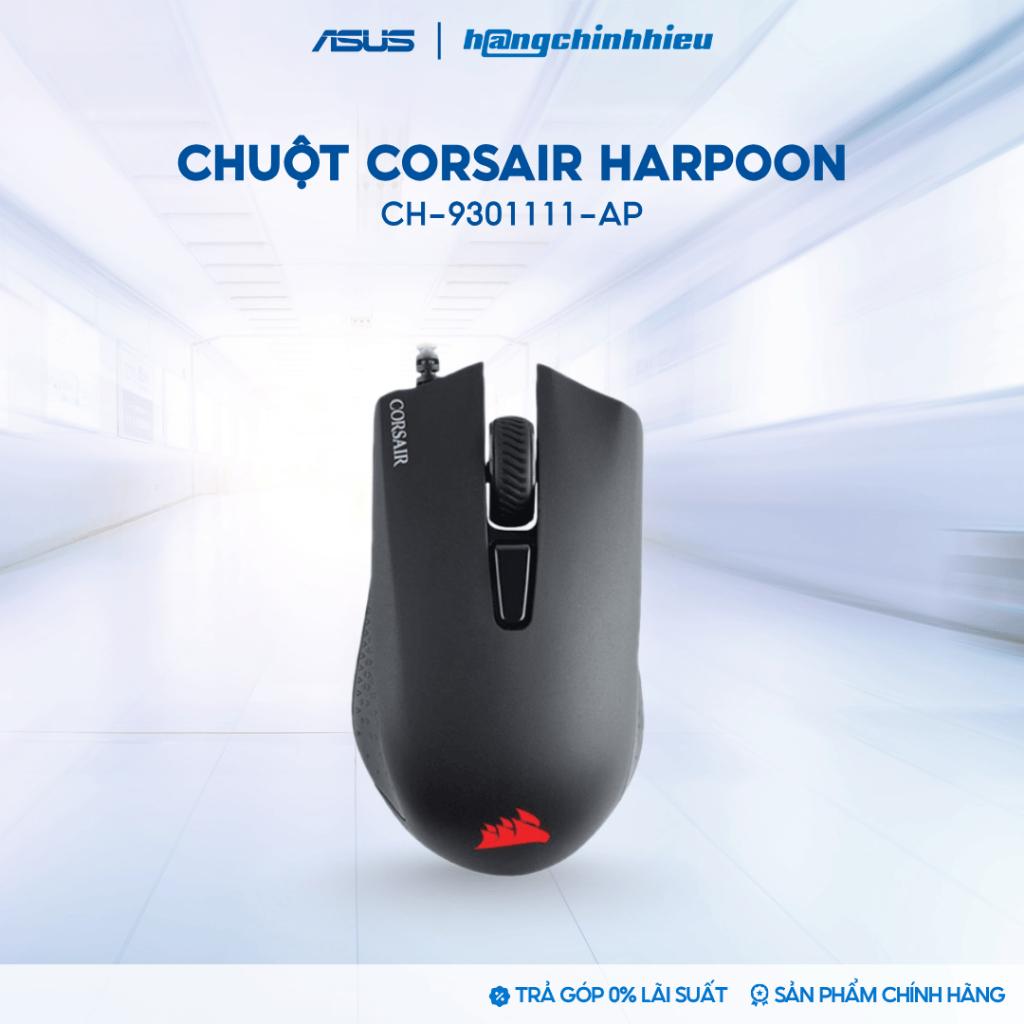 Chuột Gaming HARPOON RGB PRO FPS/MOBA tốc độ 12000 DPI - CH-9301111-AP
