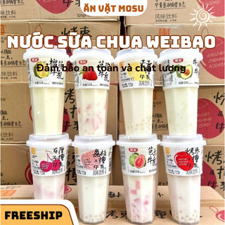 (Kèm Ống Hút) Nước Sữa Chua Weibao Đủ Vị Thơm Ngon