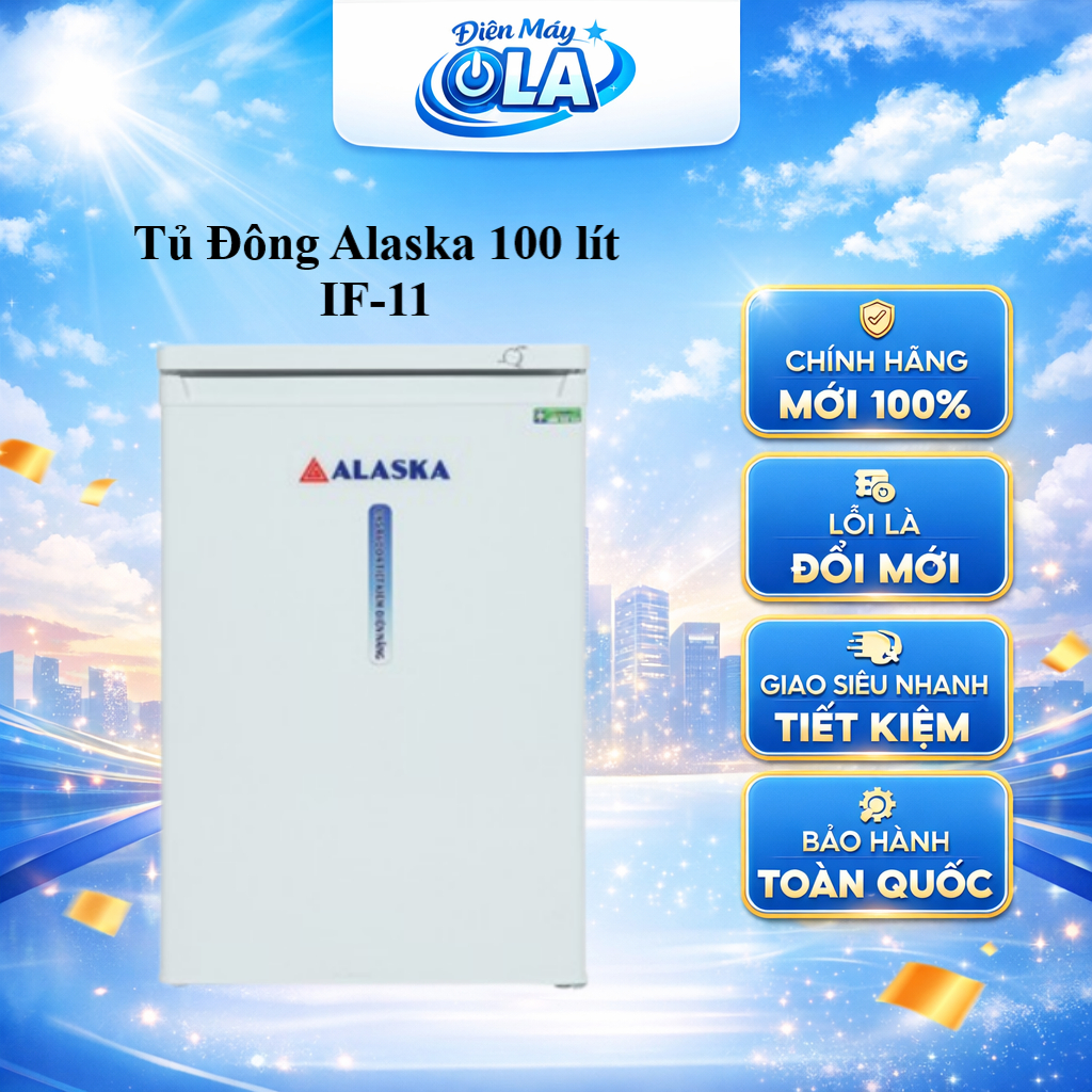 (TOÀN QUỐC) - IF-11 - Tủ đông Alaska 100 lít IF-11 KHÔNG INVERTER