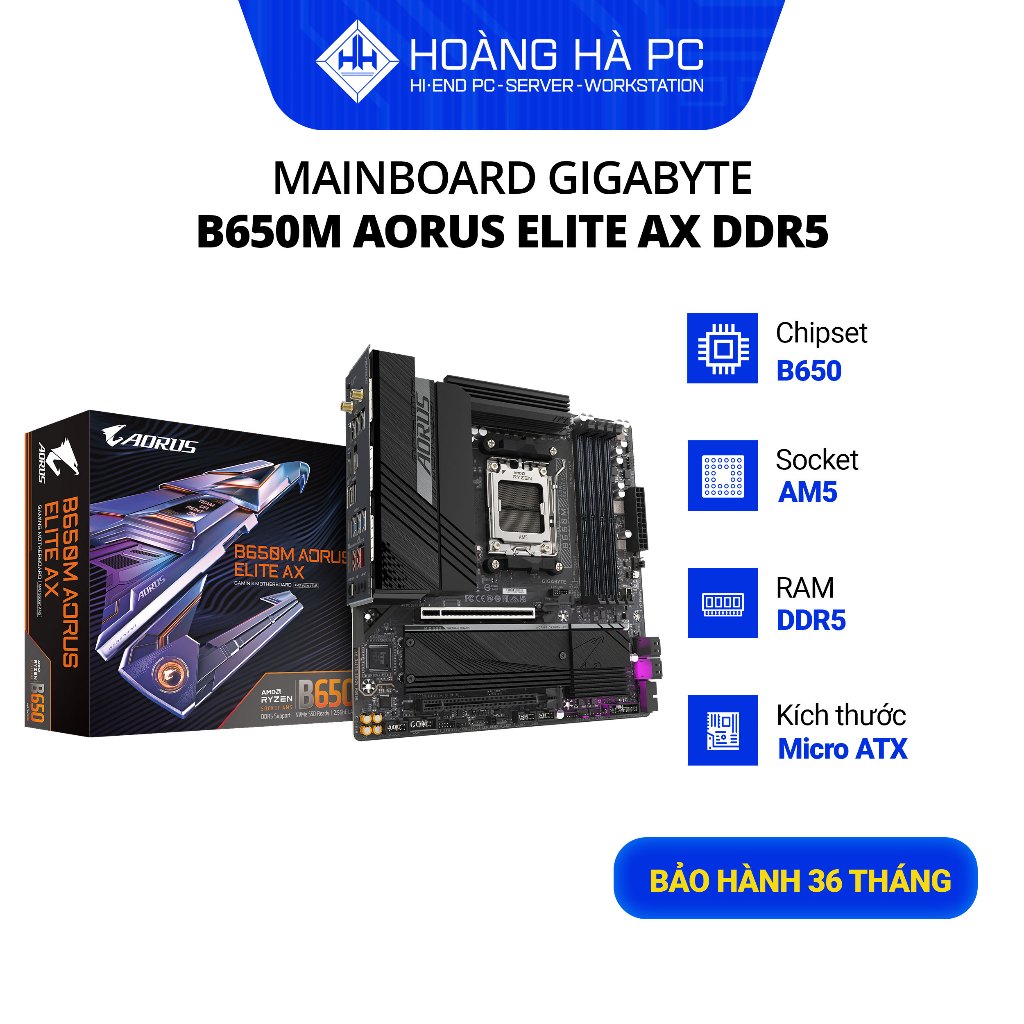 Mainboard Gigabyte B650M Aorus Elite AX DDR5