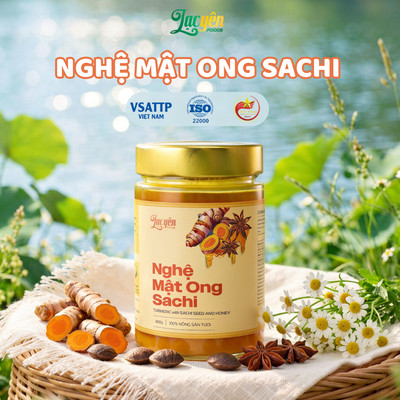 Nghệ Mật Ong Sachi Lạc Yên Foods - Nguyên Liệu Tự Nhiên Đạt Chuẩn ISO Hỗ Trợ Dạ Dày Tốt