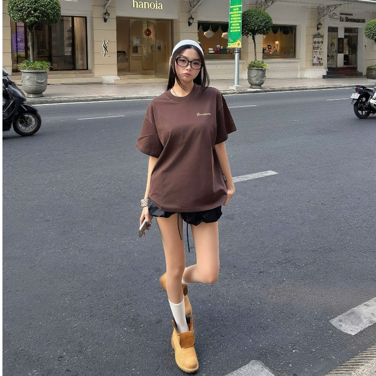 Áo Thun Boxy Achieve Nevasome Cotton 250gsm Local Brand Tay Lỡ Boxy Rộng Nam Nữ Menswear Womenswear | BigBuy360 - bigbuy360.vn