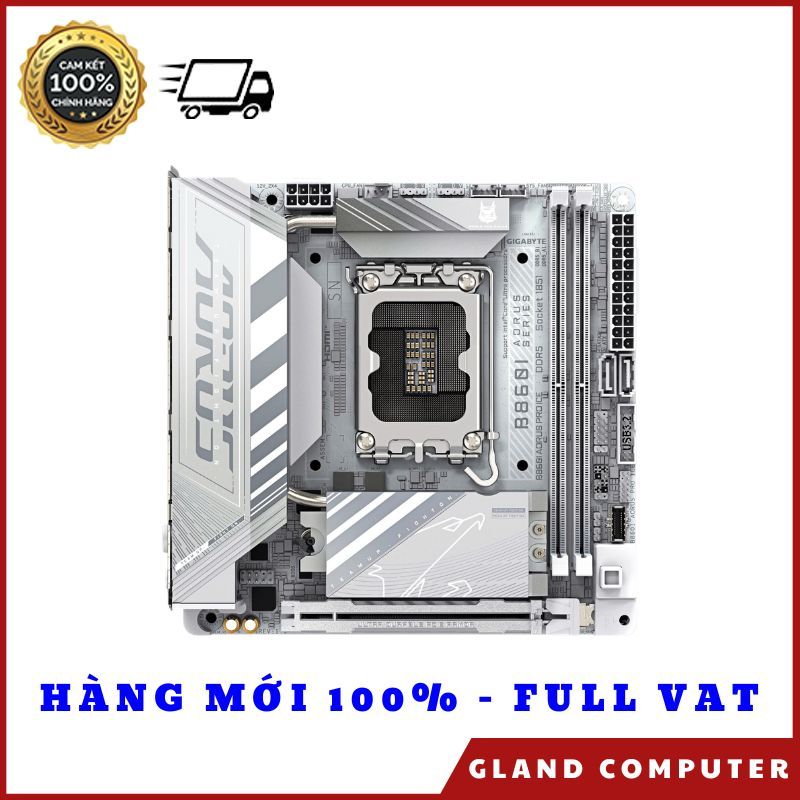Bo Mạch Chủ GIGABYTE B860I AORUS PRO ICE DDR5 (Size ITX, chính hãng 36T)