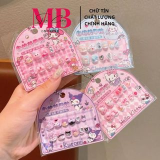 Móng Tay Giả Nhiều Mẫu, Trang Trí Móng Tay Kuromi Melody Dễ Thương Cho Bé Gái