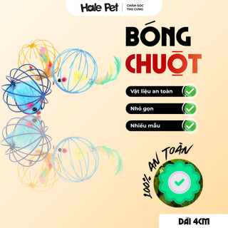 Đồ chơi cho mèo bóng chuột trong lồng sắt - chất liệu an toàn, giúp mèo giải trí, thư giãn hiệu quả