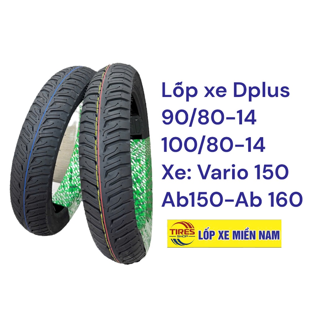 VỎ LỐP XE AB150 AB160 VARIO150 VARIO160 CHÍNH HÃNG DPLUS KHÔNG RUỘT