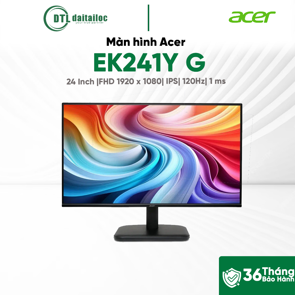 Màn hình Acer EK241Y G 23.8 inch | Full HD | IPS | 120Hz | 1ms | Chuyên Văn phòng & Giải trí | Chính