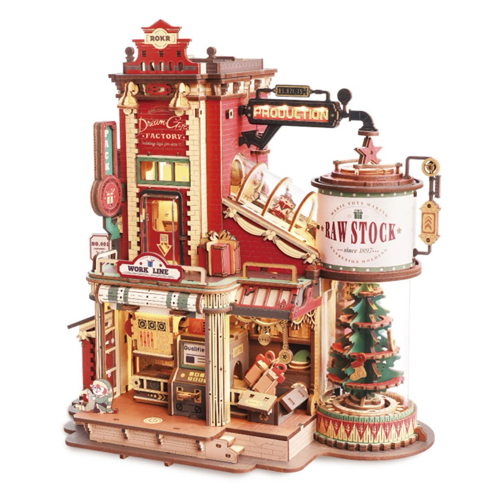 Dream Gift Factory - ROKR (EAB01) - Mô Hình Lắp Ráp Gỗ 3D - Mô Hình chuyển động sinh động - Decor