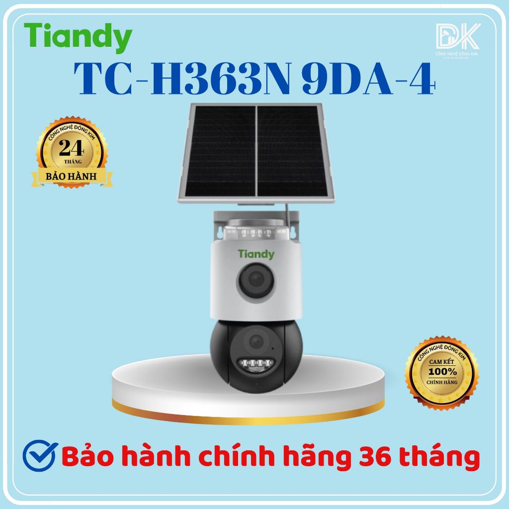 Camera 4G 2 ống kính 3MP+3MP Tiandy TC-H363N 9DA-4 Color Maker, quan sát toàn cảnh và chi tiết CHÍNH