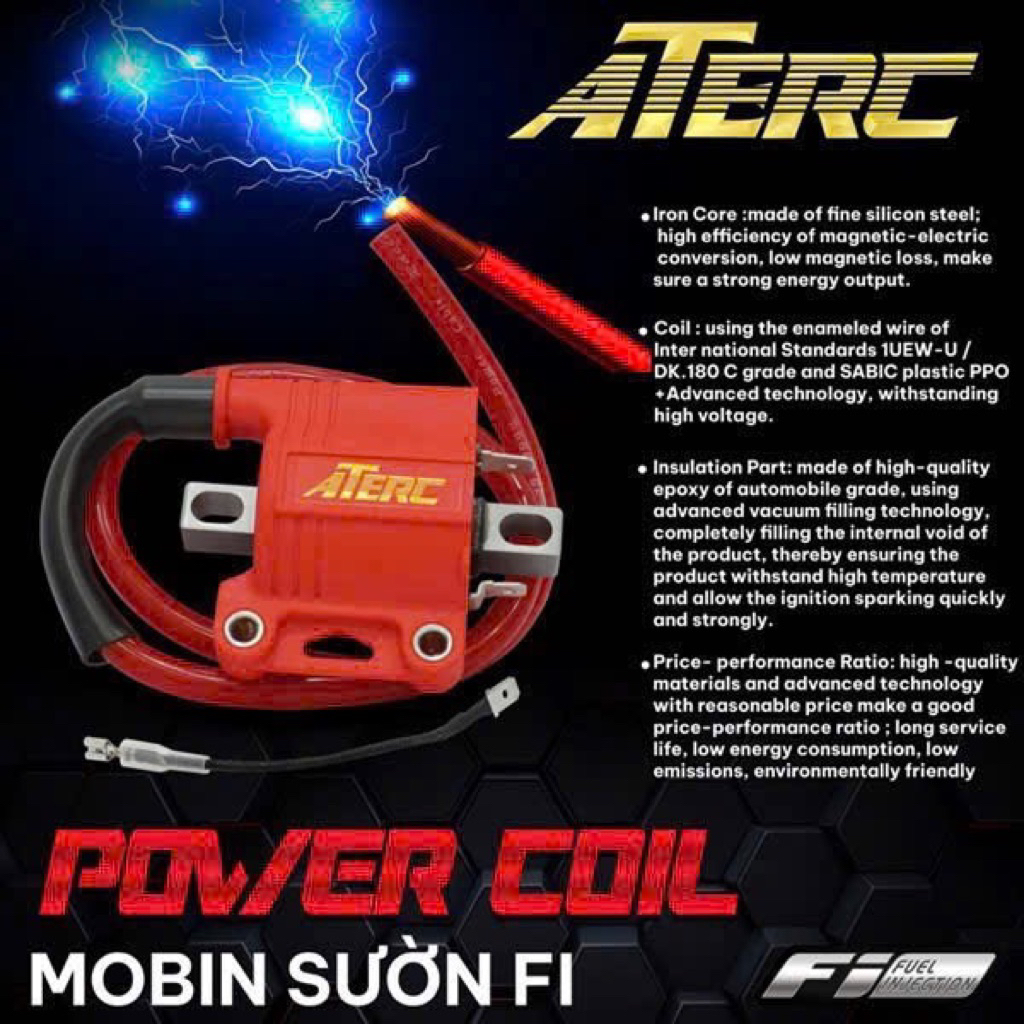 MOBIN SƯỜNG FI ATE RACING DÙNG CHO CÁC DÒNG XE FI