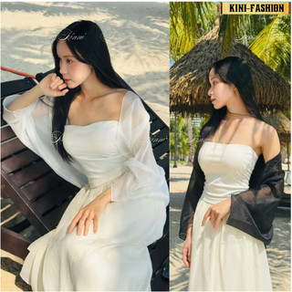 Áo choàng voan tơ FREESIZE dưới 60kg KINI-Fashion