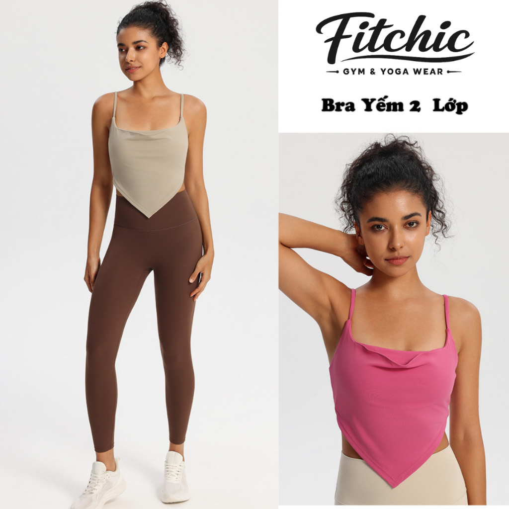 Bra Yếm 2 Lớp, Áo Yếm 2 Dây Lá Trầu Có Mút Cố Định