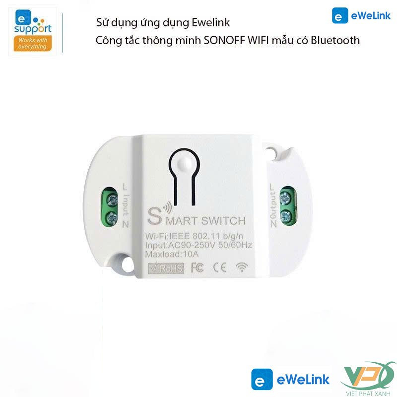 Công tắc thông minh SONOFF WiFI có Bluetooth mini