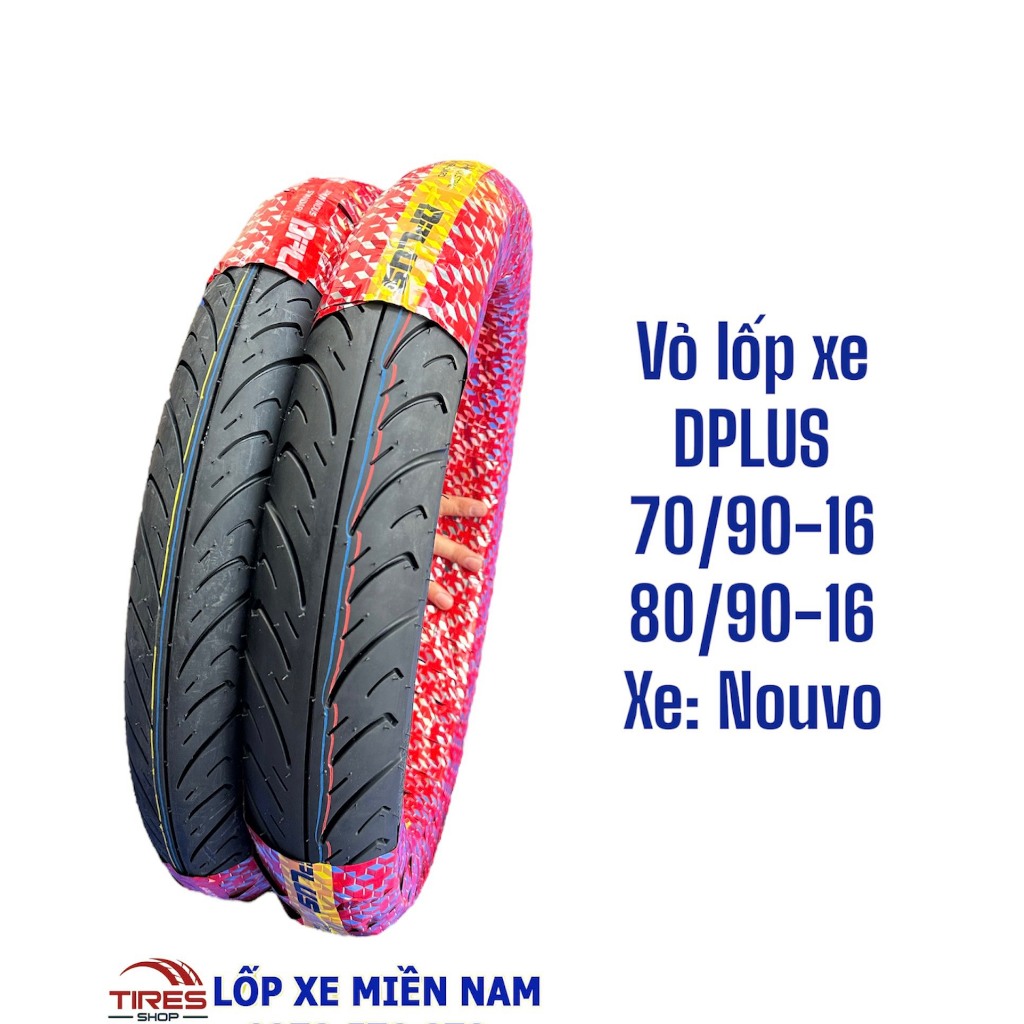 VỎ LỐP XE NOVO CÁC ĐỜI DPLUS KHÔNG RUỘT
