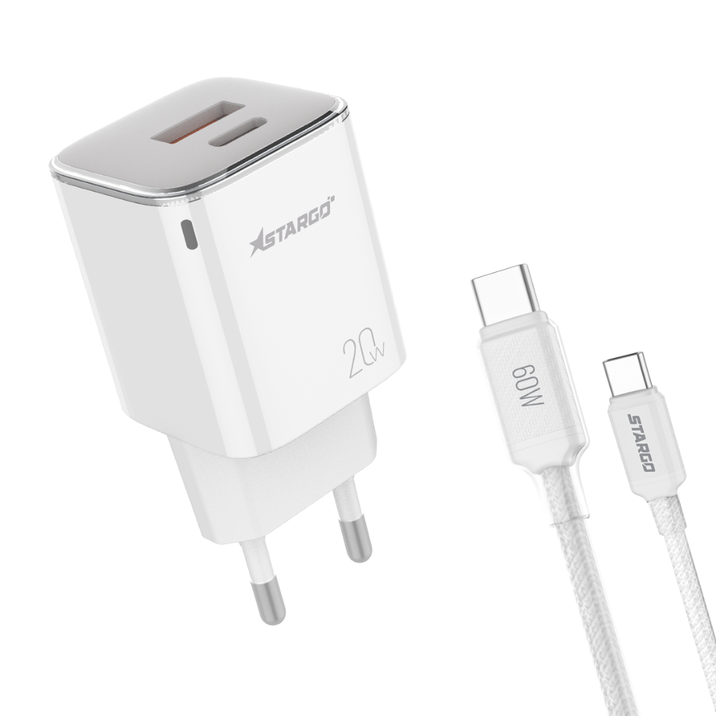 Bộ sạc StarGO OneLink 20W CC201 Type-C to Type-C