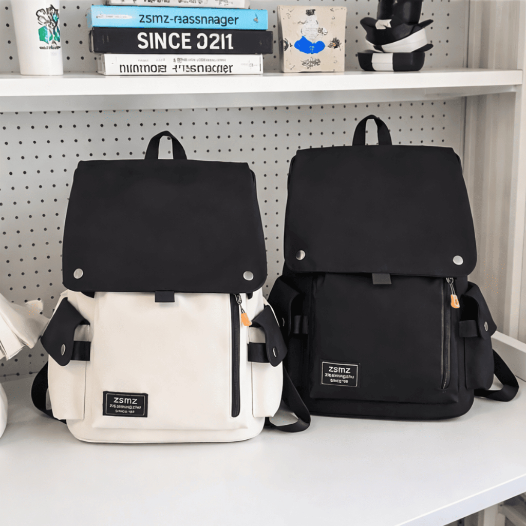 Balo HAZIN đi học nam nữ thời trang cao cấp unisex đựng vừa laptop phong cách Hàn Quốc
