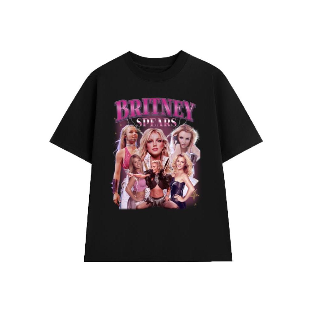 Áo Thun Britney Spears BP08,  Unisex Form Rộng Cotton Mềm