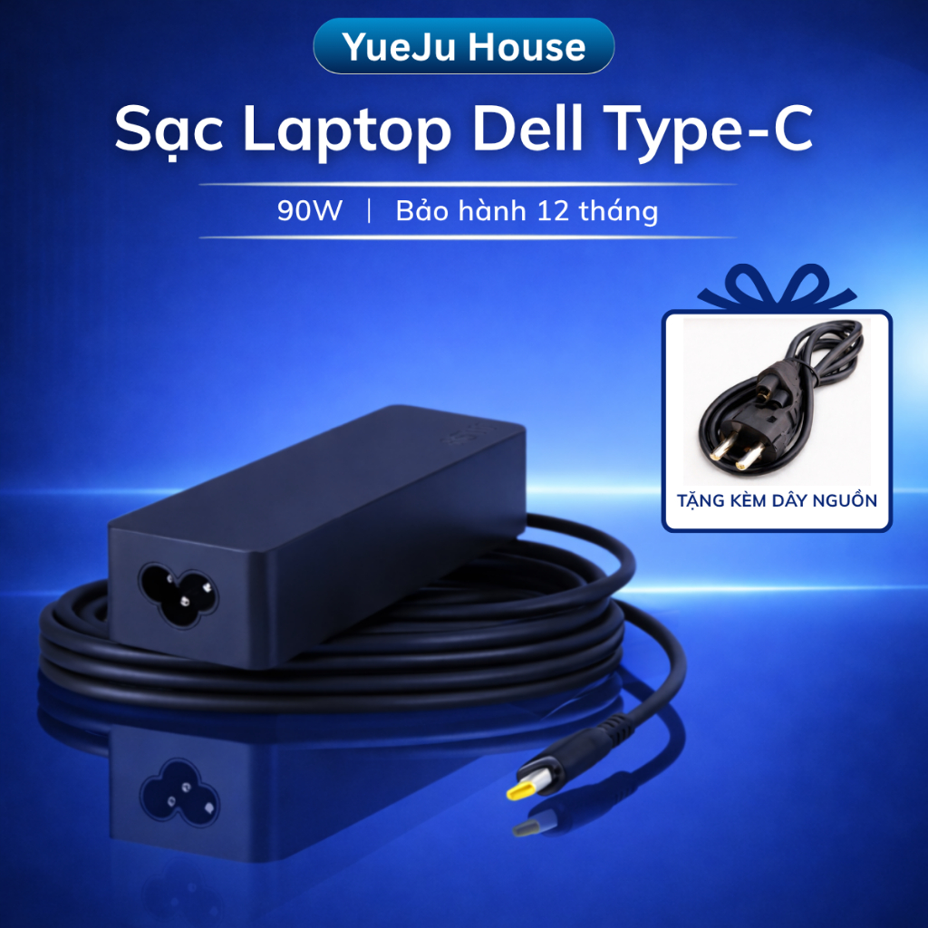 Sạc laptop Dell type c sạc thường công suất 65w sạc type c 65w bảo hành 24 tháng