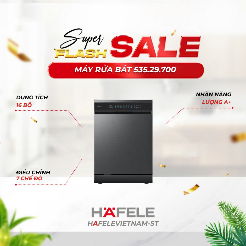 Máy rửa bát Hafele HDW-F6072B 535.29.700 bảo hành 3 năm