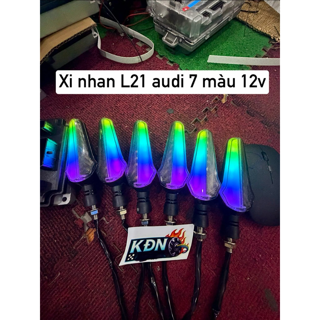 Xi nhan L21 audi 7 màu lắp các loại xe(12v)