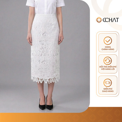 Chân Váy 𝐂𝐂𝐇𝐀𝐓 Dáng Suông Lena Sang Trọng Chất Liệu Ren Cao Cấp 16CDR2009ST