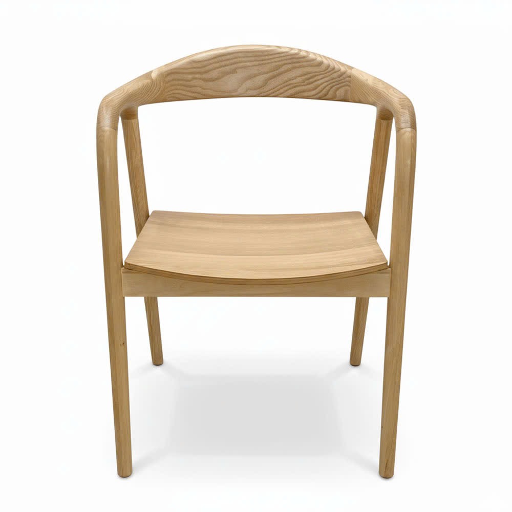 Ghế Neva tay tựa mặt ngồi plywood gỗ Ash hoặc gỗ cao su