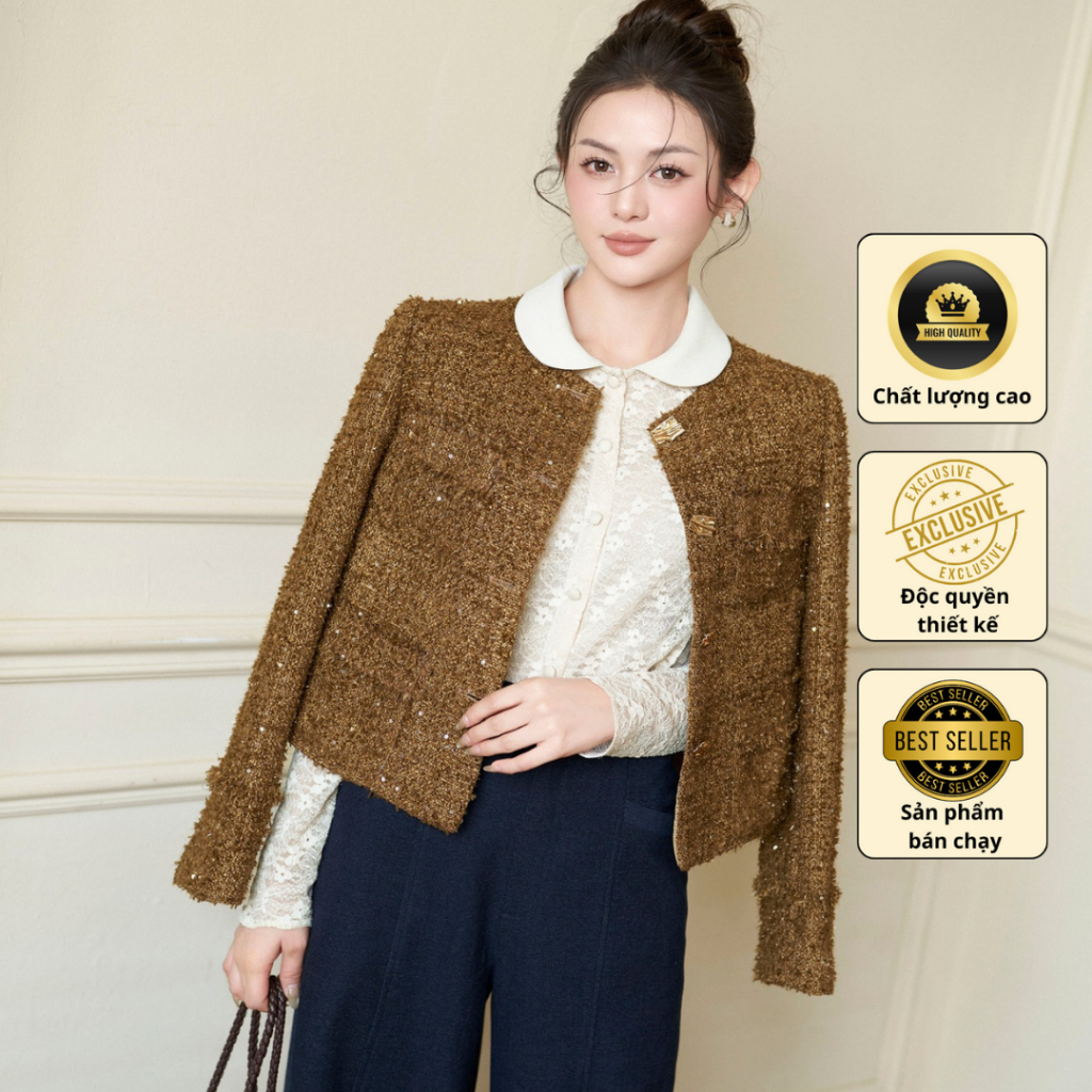 Áo - Myna tweed coat, thiết kế Kate by Linh Nguyen